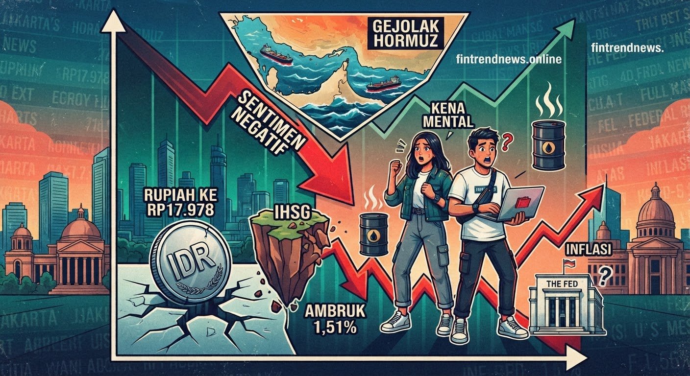Rupiah Nyaris Menyentuh Rp18 Ribu, IHSG Kena Mental Turun 1,51 Persen Gara-Gara "Drama" Selat Hormuz